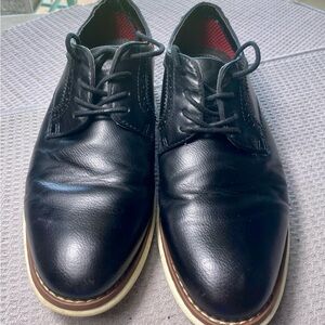 Men’s Oxford Leather Dress Shoes Size 8 EEE Black Curt & Larson sku 418